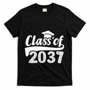 Grow With Me Class Of 2037 Graduation Preschool T-Shirt - Black