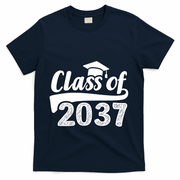Grow With Me Class Of 2037 Graduation Preschool T-Shirt - Navy
