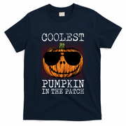 Holiday 365 Halloween Coolest Pumpkin In The Patch Gift T-Shirt - Navy Blue