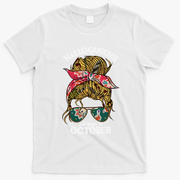 Halloqueens Are Born In October Birthday Women Halloween T-Shirt - White