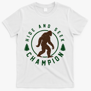 Hide And Seek Champion Sasquatch Big Foot T-Shirt - White