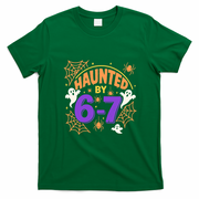 Haunted By 6-7 Halloween 67 Meme Funny T-Shirt - Irish Green