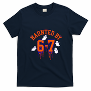 HAUNTED By 6-7 Spooky Halloween 67 Meme T-Shirt - Navy Blue
