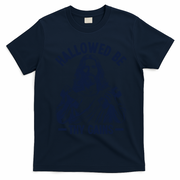 Hallowed Be Thy Gains T-Shirt - Navy Blue