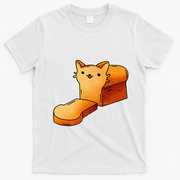 Halloween Costume Cat Loaf Lazy Funny Bread Kitten Kitty T-Shirt - White