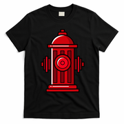 Halloween Costume Fire Hydrant funny simple safety T-Shirt - Black