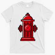 Halloween Costume Fire Hydrant funny simple safety T-Shirt - White