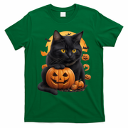 Halloween Cats Funny Cat Halloween T-Shirt - Irish Green