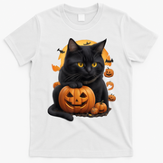 Halloween Cats Funny Cat Halloween T-Shirt - White