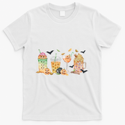 Halloween Coffee Latte Lover T-Shirt - White