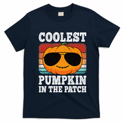 Halloween Coolest Pumpkin In The Patch T-Shirt - Navy Blue