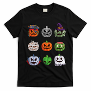 Halloween Costume Women Pumpkin Characters T-Shirt - Black