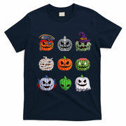 Halloween Costume Women Pumpkin Characters T-Shirt - Navy Blue