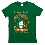 Humpty Dumpty Had A Great Fall Thanksgiving Autumn Halloween T-Shirt - Green