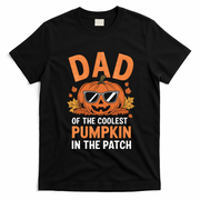 Halloween Dad Of The Coolest Pumpkin In The Patch Gift T-Shirt - Black