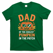 Halloween Dad Of The Coolest Pumpkin In The Patch Gift T-Shirt - Irish Green