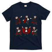 Halloween Dancing Vampire Dance Challenge T-Shirt - Navy Blue