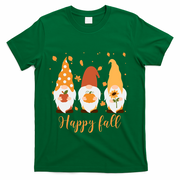 Happy Fall Gnome Festive Cute T-Shirt - Green