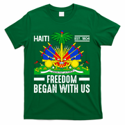 Haiti Flag Haitian Heritage Month Freedom T-Shirt - Green