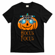 Hocus Focus Optometry Halloween Optometrist Eye Doctor Funny T-Shirt - Black