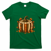 Halloween Fall Reading Pumpkin Books Teacher T-Shirt - Irish Green