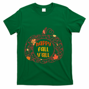 Happy Fall Yall Festive Pumpkin T-Shirt - Green