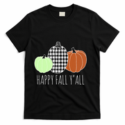 Happy Fall Yall Pumpkin T-Shirt - Black
