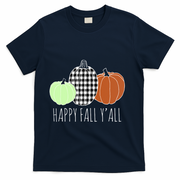 Happy Fall Yall Pumpkin T-Shirt - Navy