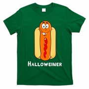 Hilarious Halloween Hot Dog Costume Party Outfit T-Shirt - Irish Green