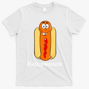 Hilarious Halloween Hot Dog Costume Party Outfit T-Shirt - White