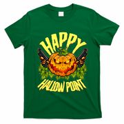 Halloween Happy Hallow Point Pumpkin Gunner T-Shirt - Irish Green
