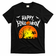 Happy Halloween Retro T-Shirt - Black