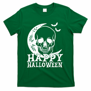 Happy Halloween Skull Moon Spooky T-Shirt - Green