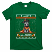 Happy Halloween Ugly Miniature Schnauzer Howloween Pumpkin Gift T-Shirt - Irish Green