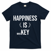 Happiness Is Key (Whiskey) T-Shirt - Navy