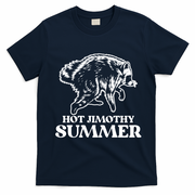 Hot Jimothy Summer Funny Raccoon Meme T-Shirt - Navy Blue