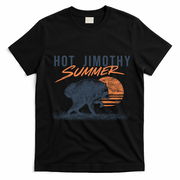 Hot Jimothy Summer Funny Viral Raccoon Meme T-Shirt - Black