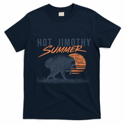Hot Jimothy Summer Funny Viral Raccoon Meme T-Shirt - Navy Blue