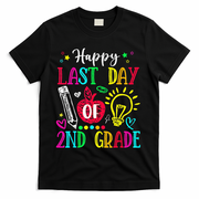 Happy Last Day Of 2nd Grade Graduation Teacher Student T-Shirt - Black