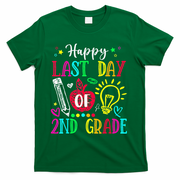 Happy Last Day Of 2nd Grade Graduation Teacher Student T-Shirt - Green