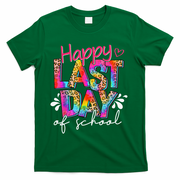 Happy Last Day Of School Teacher Student Graduation T-Shirt - Green