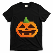 Halloween Master Builder Pumpkin Building Blocks Bricks T-Shirt - Black
