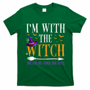 Halloween Matching Couples Costume IM With The Witch T-Shirt - Irish Green