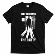Halloween M.I.C.H.A.E.L Myers Here To Crash The Party T-Shirt - Black