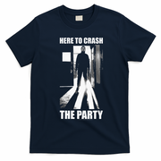 Halloween M.I.C.H.A.E.L Myers Here To Crash The Party T-Shirt - Navy Blue