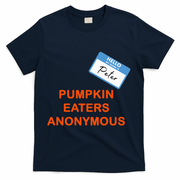 Hello My Name Is Peter Pumpkin Eaters Anonymous T-Shirt - Navy