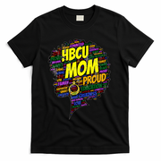HBCU Mom Parent Graduation Afro For Women Vintage T-Shirt - Black