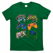 Halloween Monster Video Game Controllers T-Shirt - Irish Green