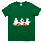 Halloween Nurse Ghosts Boo Crew T-Shirt - Irish Green