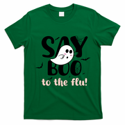 Halloween Nurse Say Boo To The Flu T-Shirt - Irish Green